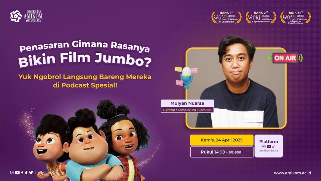 Cerita Alumni Amikom Membentuk Final Look Film Animasi Jumbo melalui Lighting, Rendering dan Compositing (LRC)