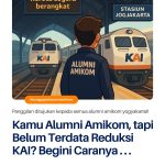 Panduan Melengkapi Data Alumni Amikom Untuk Klaim Tarif Reduksi KAI