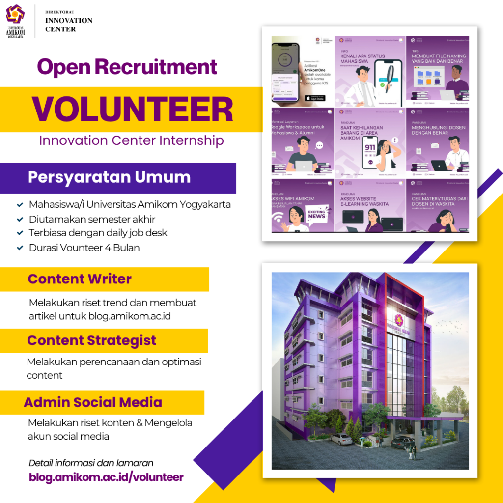 Innovation Center Internship Oprec Volunteer