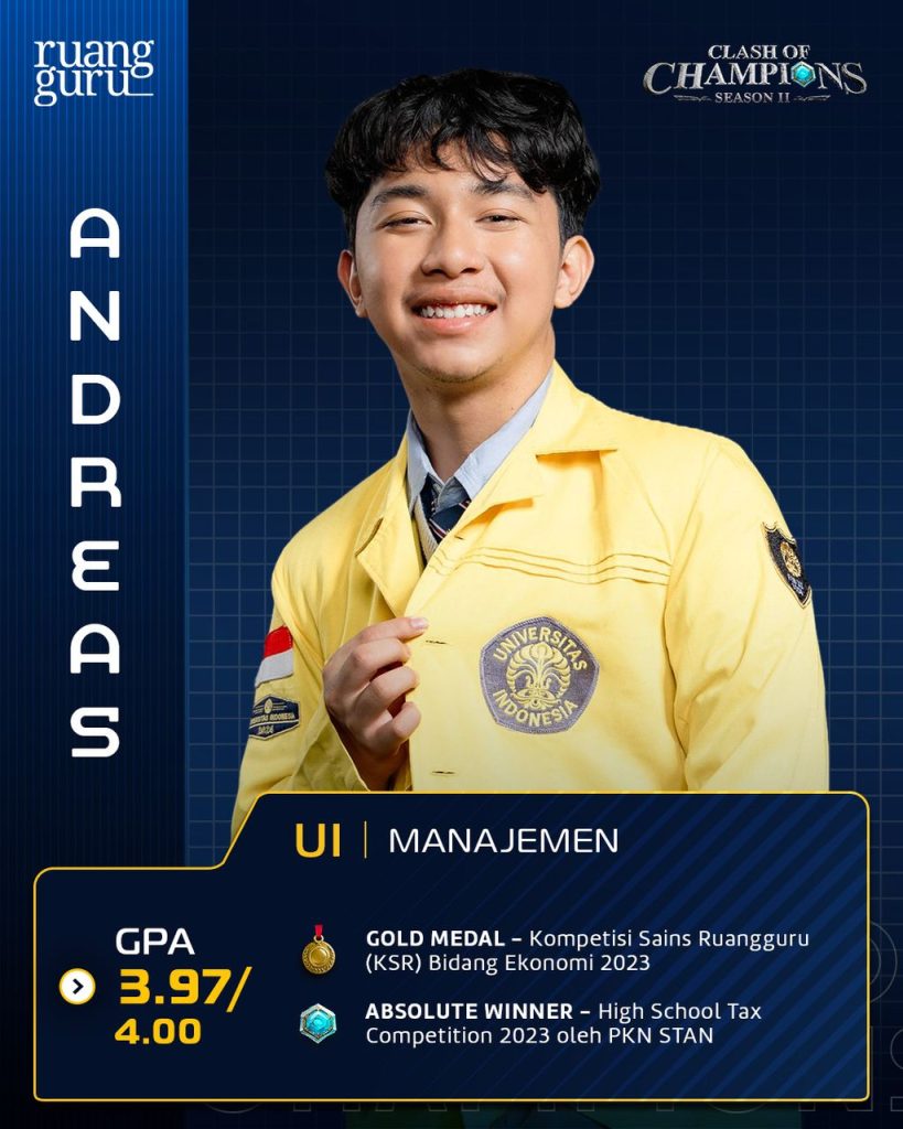 Daftar Peserta Clash of Champions Season 2 Kenali 80 Mahasiswa Berbakat dari Seluruh Indonesia