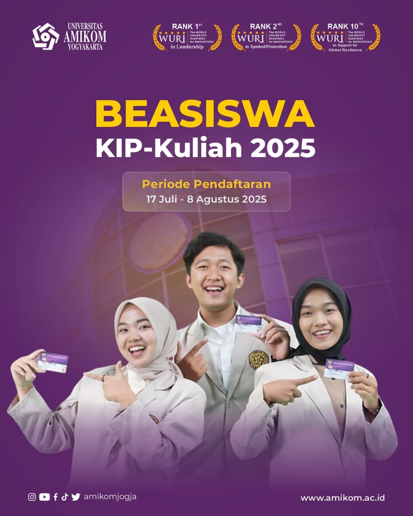 Beasiswa KIP Kuliah di Amikom Yogyakarta