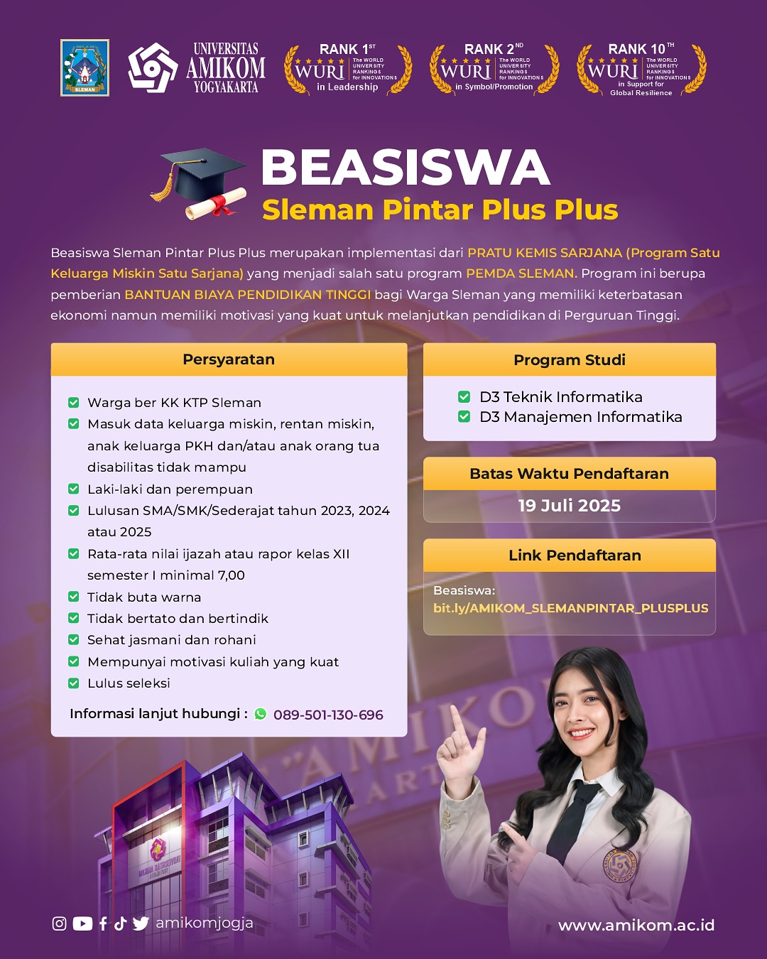 Beasiswa Sleman Pintar Amikom