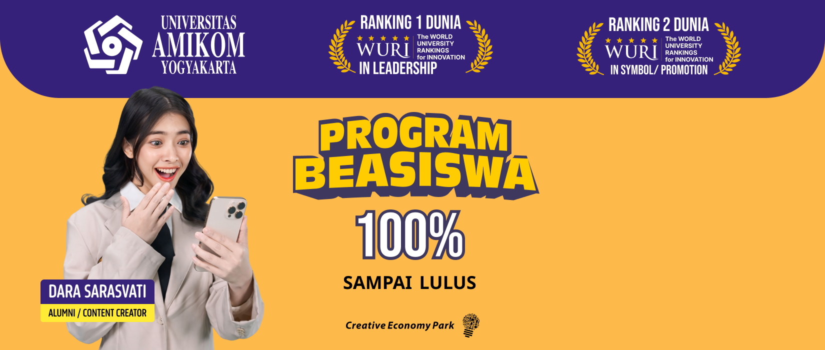 Daftar Beasiswa Amikom Yogyakarta yang Bisa Kamu Coba di Tahun Ini