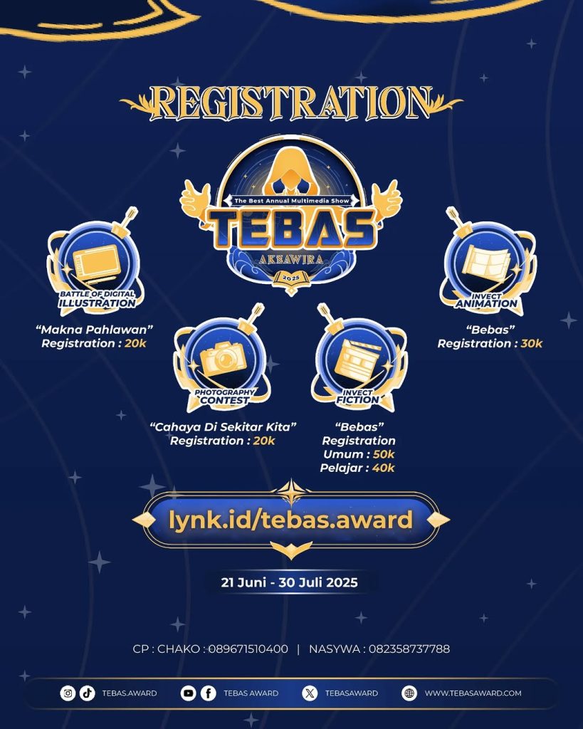 TEBAS 2025 Ajang Lomba Multimedia Nasional dari KOMA Universitas Amikom Yogyakarta