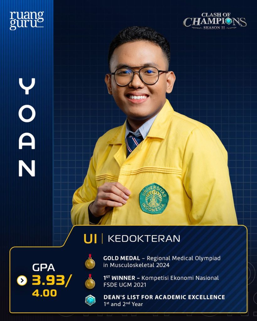Daftar Peserta Clash of Champions Season 2 Kenali 80 Mahasiswa Berbakat dari Seluruh Indonesia