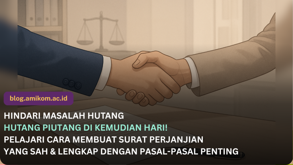 Contoh Surat Perjanjian Hutang Piutang : Dengan atau Tanpa Jaminan, Perorangan, Sederhana dan Lengkap Dengan Pasal