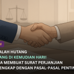 Contoh Surat Perjanjian Hutang Piutang : Dengan atau Tanpa Jaminan, Perorangan, Sederhana dan Lengkap Dengan Pasal