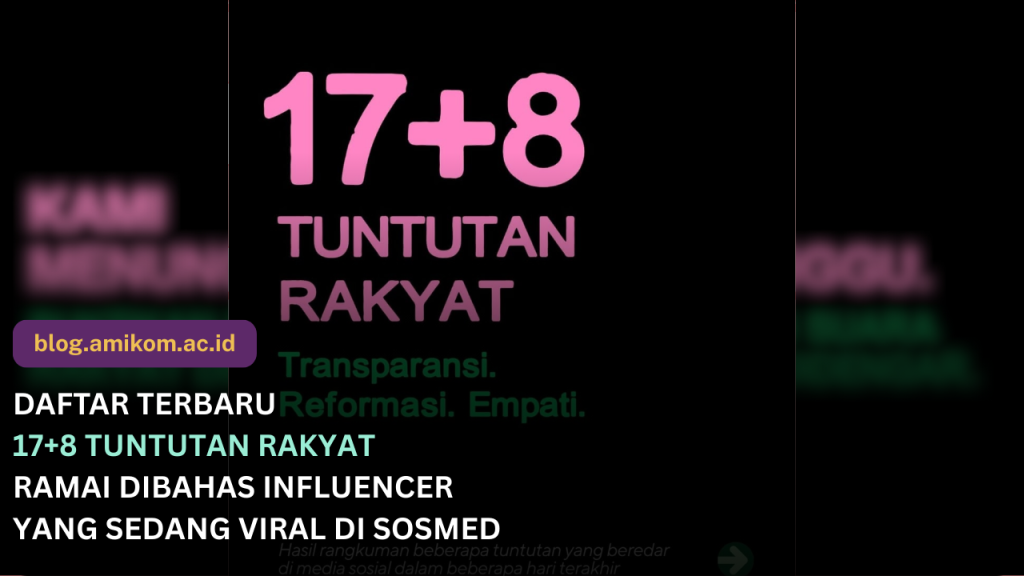Daftar 17+8 Tuntutan Rakyat