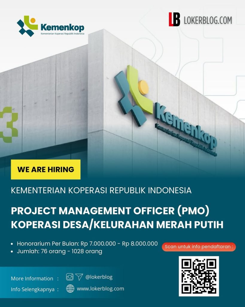 Lowongan Kerja Kemenkop Posisi, Syarat, dan Cara Daftar Online