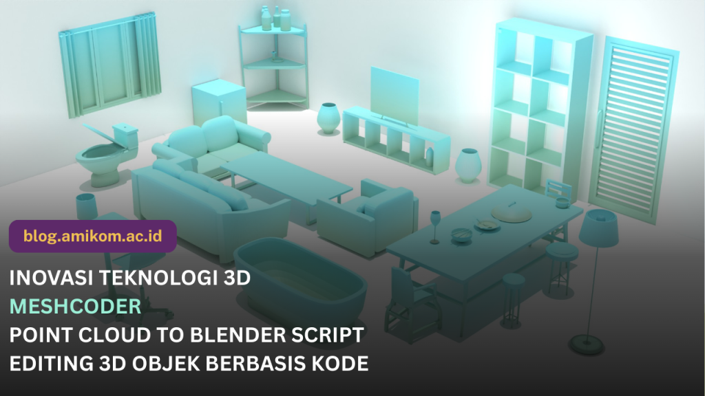 MeshCoder LLM Multimodal untuk Editing 3D melalui Blender Python Script