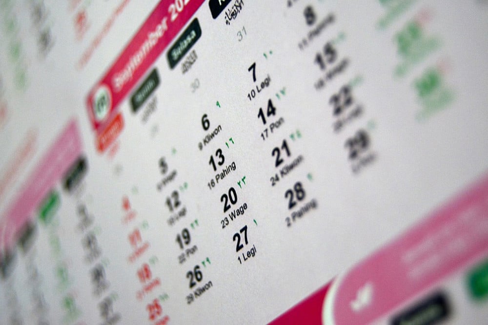 Kalender Jawa September Lengkap dengan Weton