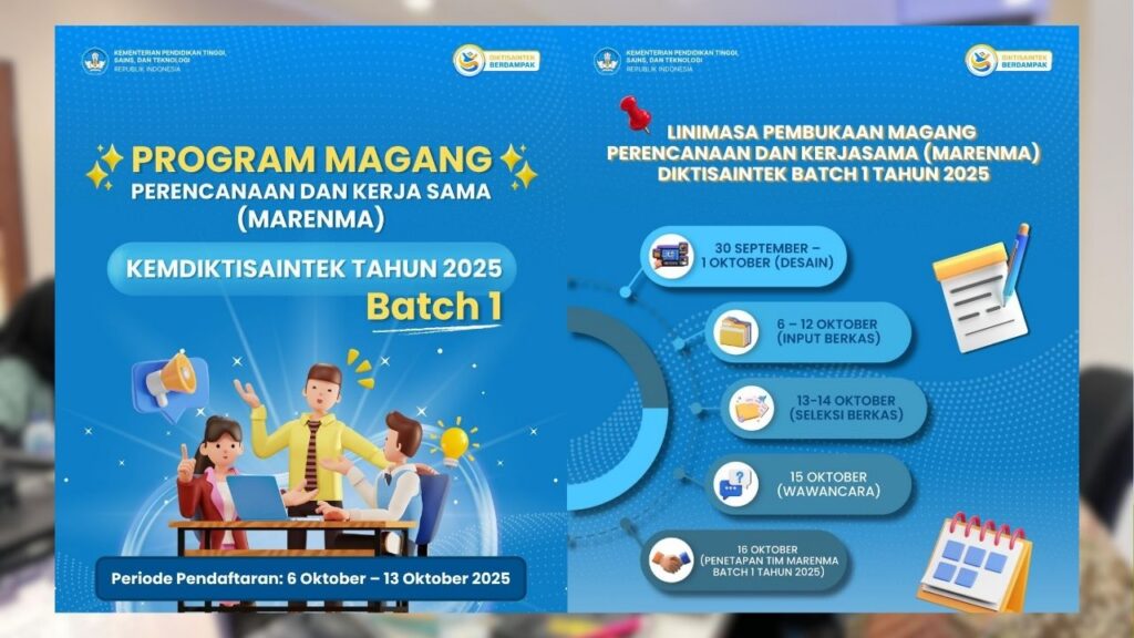 Program Magang Marenma Kemdiktisaintek Jadwal, Cara Daftar, Syarat, dan Manfaat untuk Mahasiswa 2025
