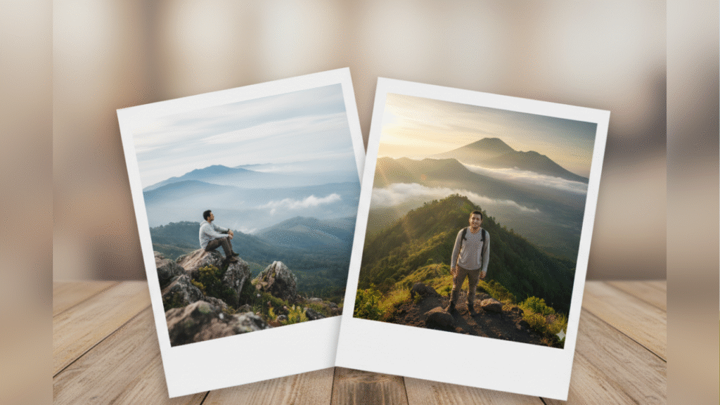 15 Prompt Gemini AI Foto di Gunung: Ide Pose, Gaya Natural, dan Hasil Visual Keren untuk Feedmu