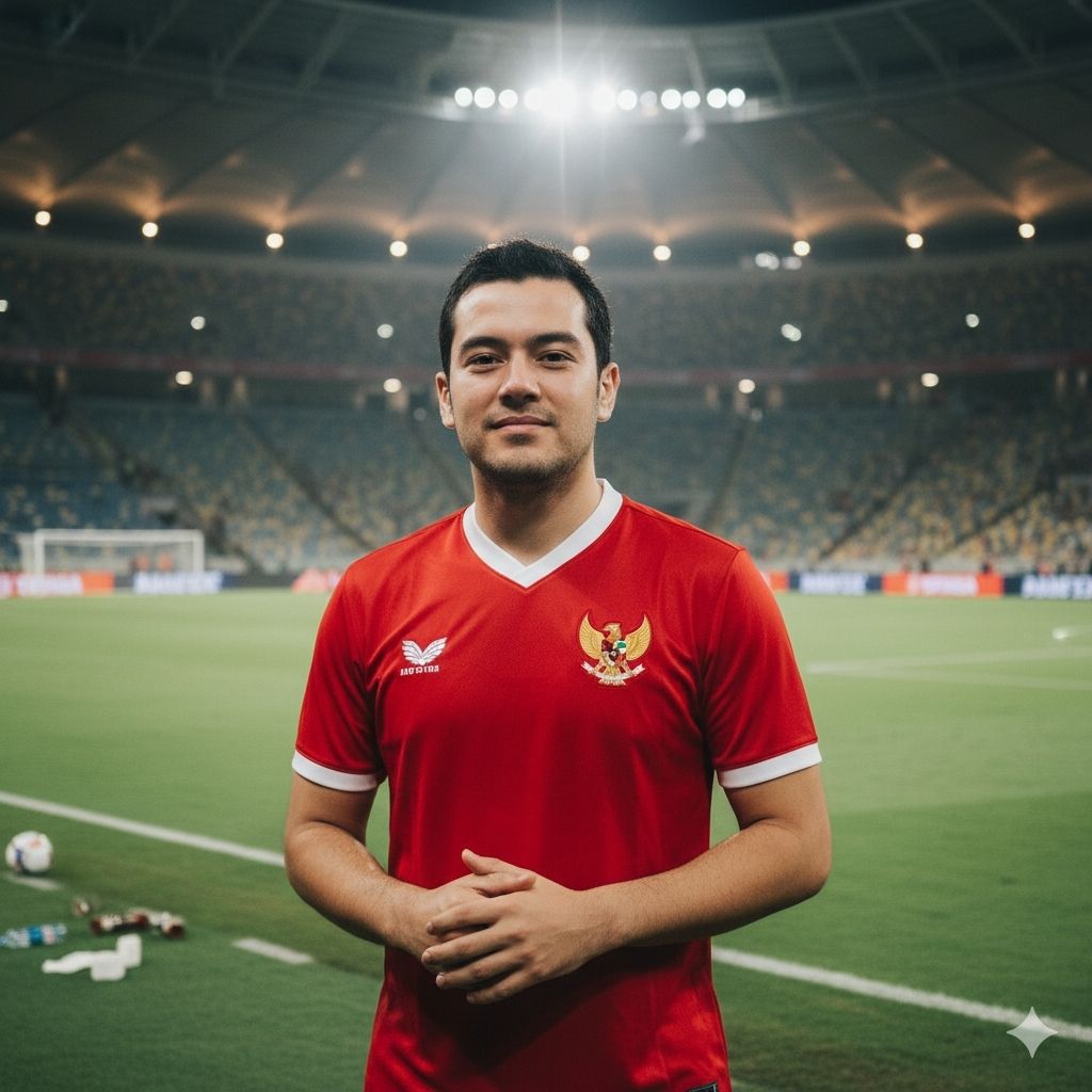 Prompt Gemini AI Untuk Foto Pakai Jersey Timnas Indonesia di Stadion Cara, Contoh, Tips, dan Hasil Realistik