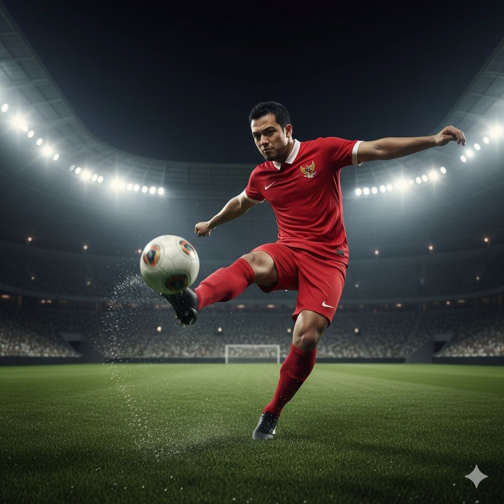Prompt Gemini AI Untuk Foto Pakai Jersey Timnas Indonesia di Stadion Cara, Contoh, Tips, dan Hasil Realistik