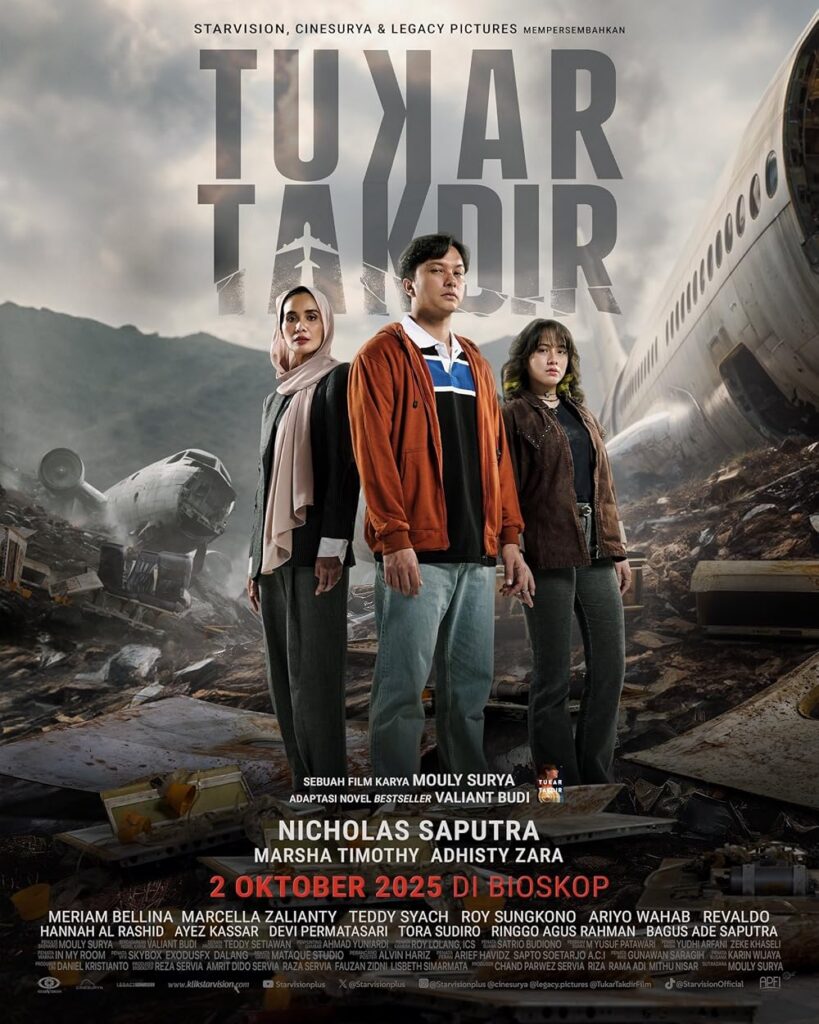 Sinopsis Tukar Takdir beserta Jadwal Tayang Bioskop, Pemeran Film, Sutradara, Genre, Rating dan Harga Tiket