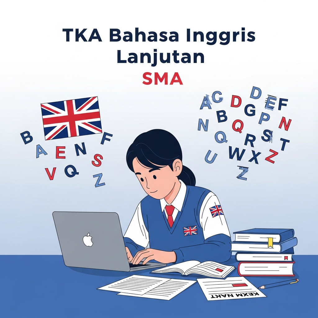 Kisi-Kisi, Materi, dan 50 Contoh Soal TKA Bahasa Inggris Lanjutan Lengkap dengan Pembahasan 2025