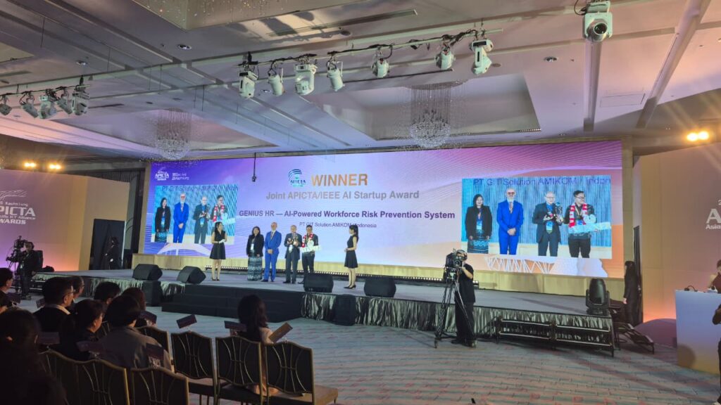Indonesia mendapatkan Winner AI Startup Award pada Apicta 2025