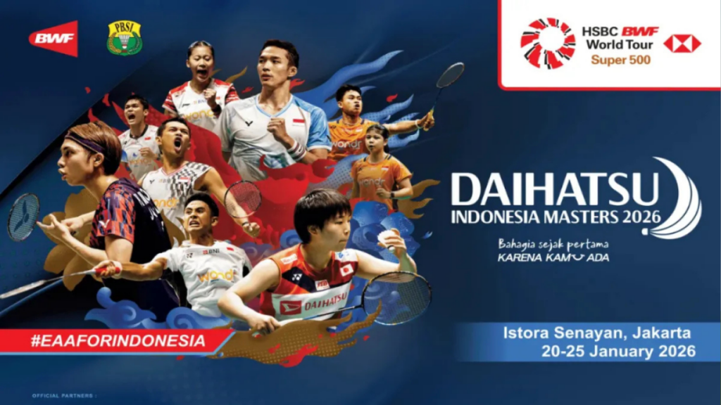 Indonesia Masters 2026: Jadwal, Lokasi, dan Daftar Wakil Indonesia