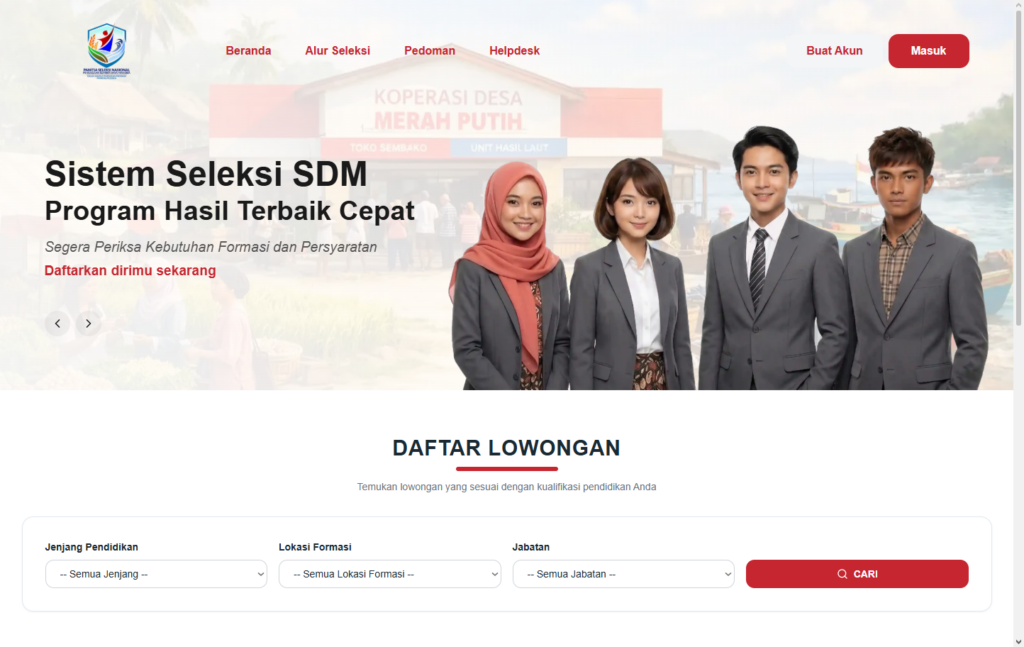 Cara Daftar Loker Kopdes Merah Putih 2026 Secara Online, Simak Syarat dan Jadwal Lengkapnya