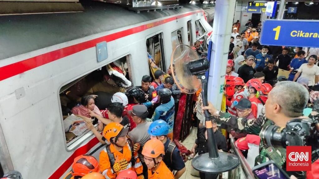 Daftar Korban Kecelakaan Kereta Api di RSUD Bekasi