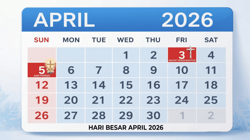 Hari Besar April 2026 Hari Nasional, Internasional, dan Tanggal Merah