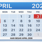 Hari Besar April 2026 Hari Nasional, Internasional, dan Tanggal Merah
