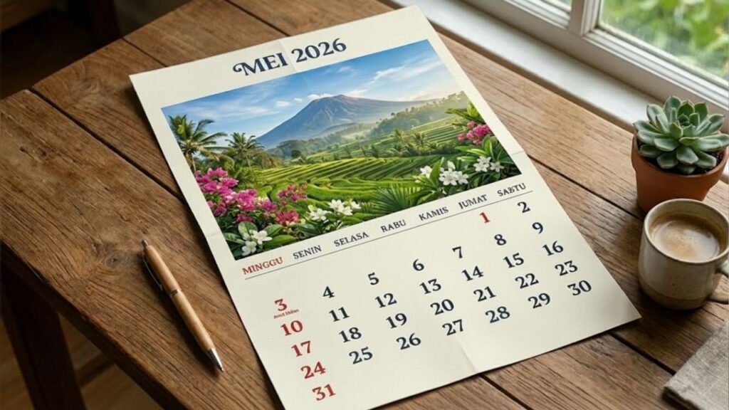 Kalender Mei 2026 Lengkap dengan Tanggal Merah, Libur Nasional, dan Idul Adha