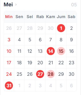 Libur Panjang dan Tanggal Merah Mei 2026