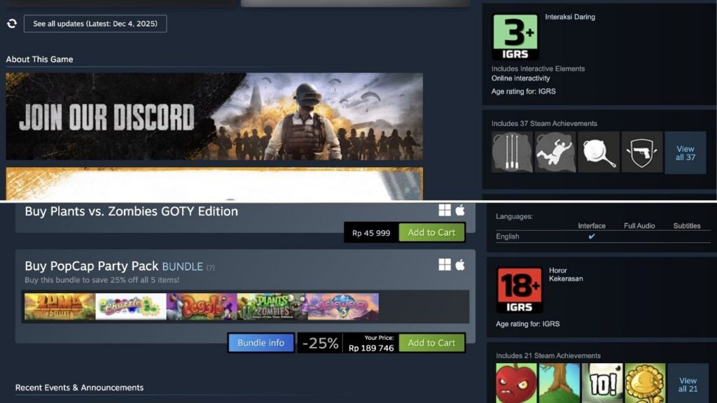 Rating IGRS Steam Disorot Tajam! Mengapa Klasifikasi Game Jadi Terbalik dan Tidak Konsisten