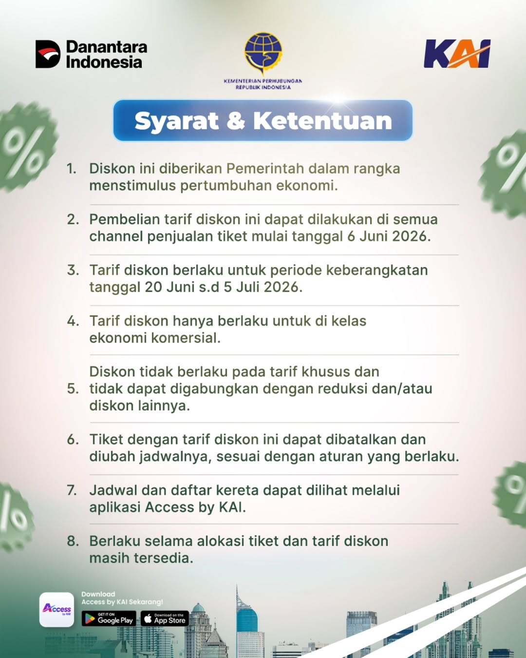 Diskon KAI 30% untuk Liburan Sekolah 2026, Simak Syaratnya!