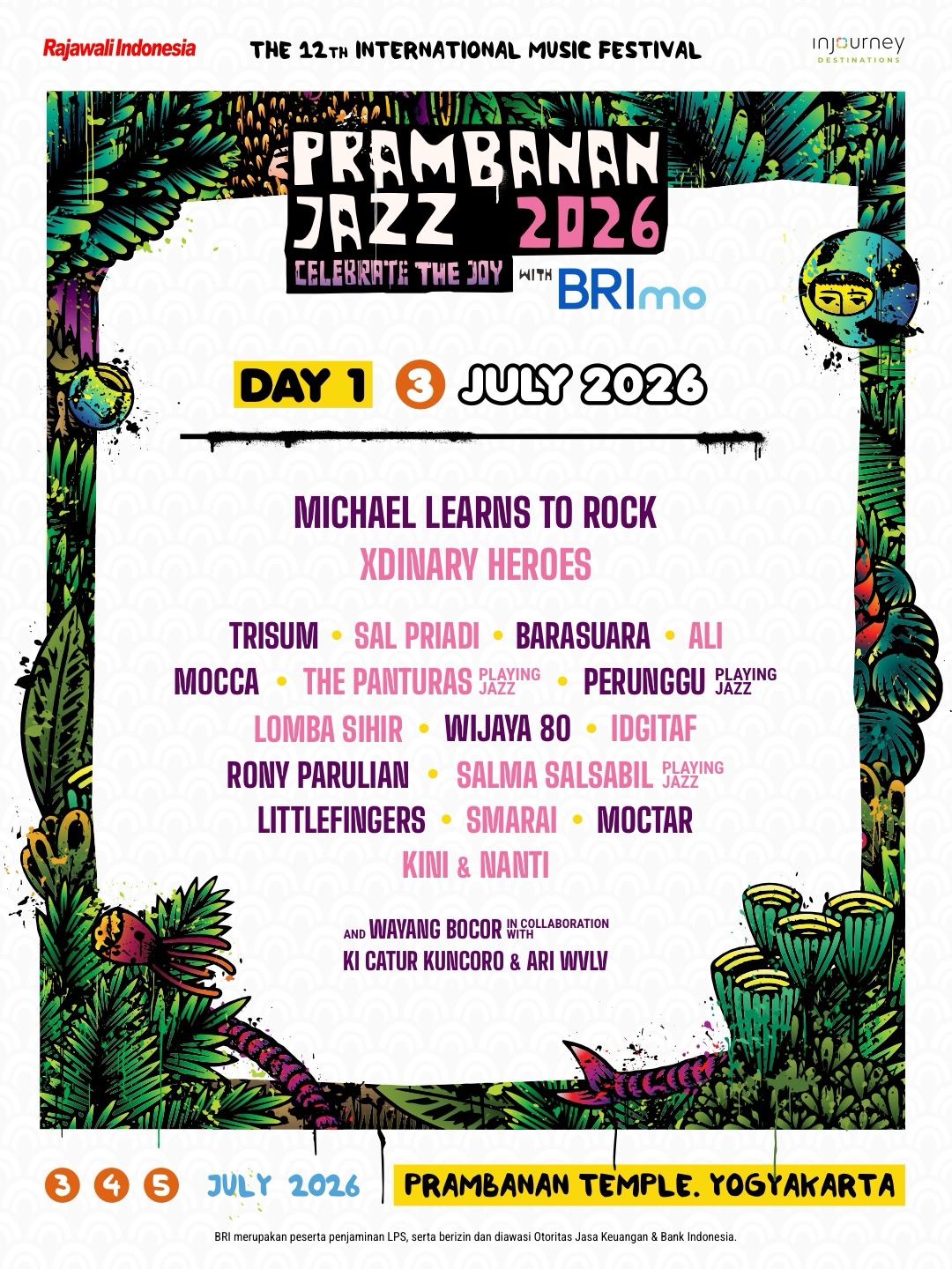 Prambanan Jazz Festival 2026 Line Up, Jadwal, Tiket dan Daya Tariknya