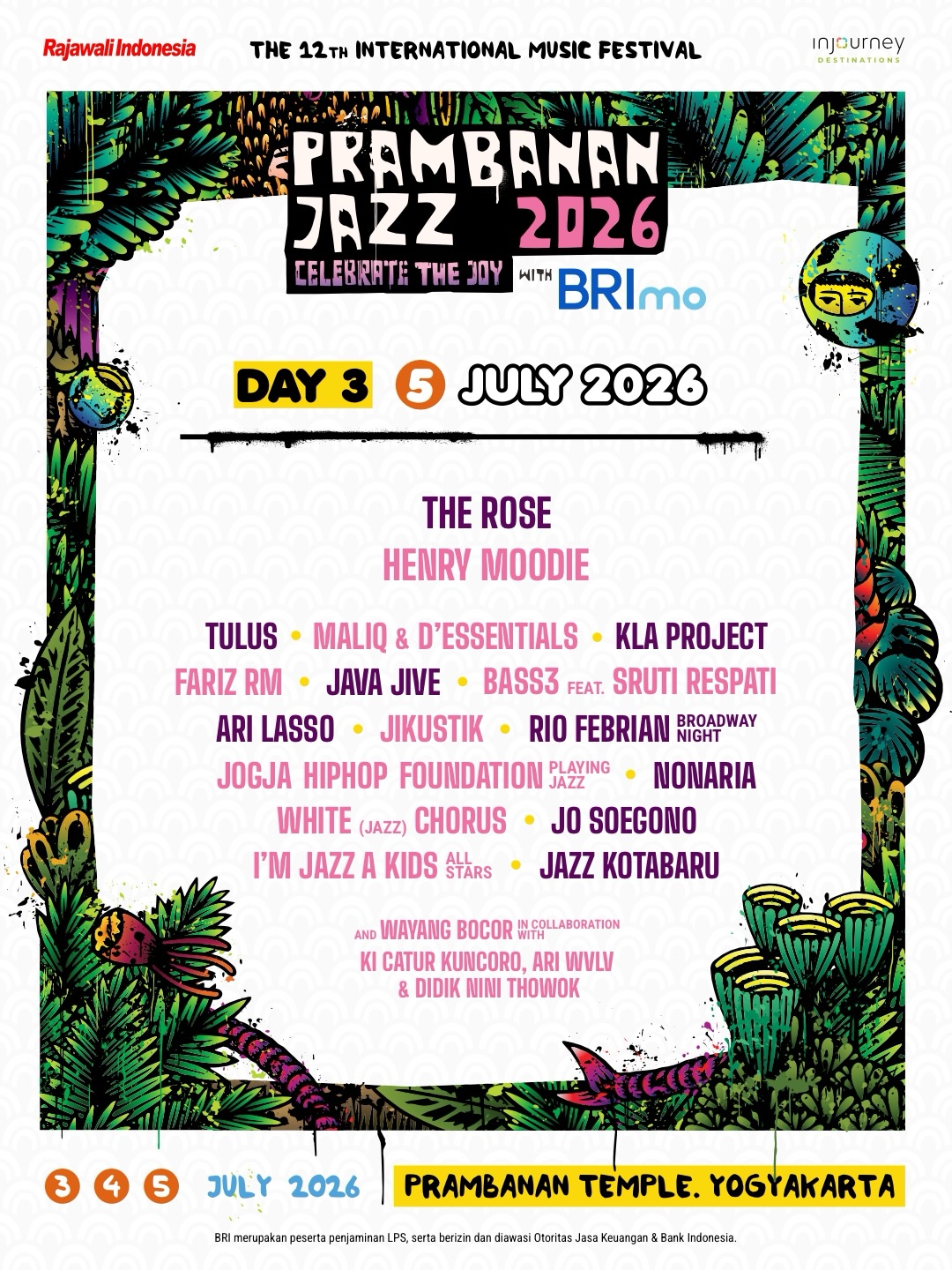 Prambanan Jazz Festival 2026 Line Up, Jadwal, Tiket dan Daya Tariknya