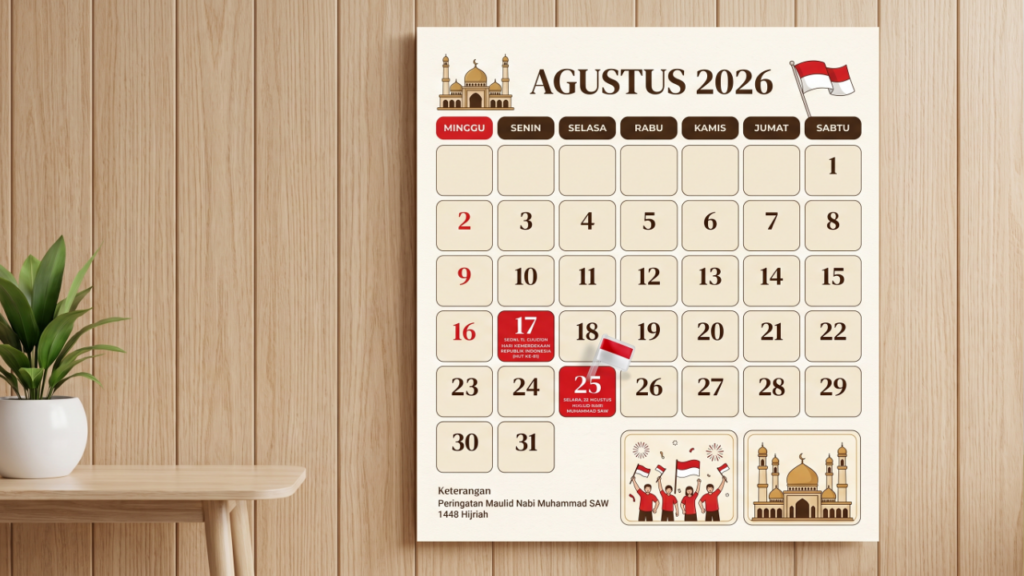 25 Agustus Libur Apa Cek Status Tanggal Merah dan Peringatan Maulid Nabi